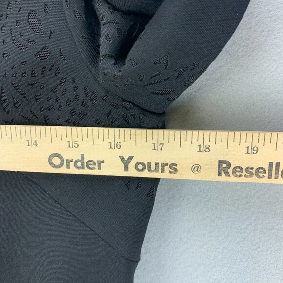 Betsey Johnson Dress Womens 10 Black Sheath 3/4 Sleeve Cutout‎ Pockets Stretch - Picture 14 of 16